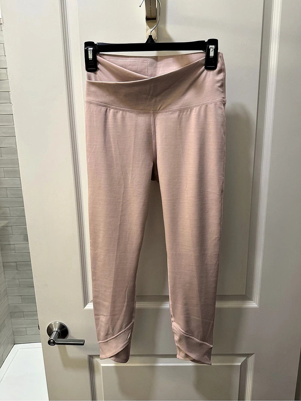 Nike One High-Waisted Crossover 7/8 Leggings Pink Medium